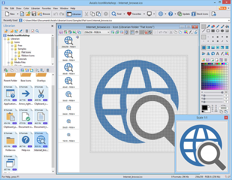 Screenshot of Axialis IconWorkshop 6.62